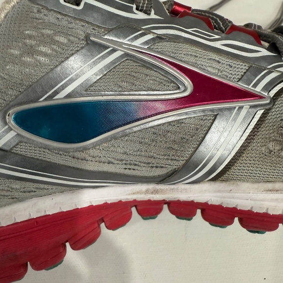 Brooks Ghost 8 GTX Running Shoe Gray Pink Sole 120193-1B-073 Woman's Size 8 Wide - Picture 12 of 13